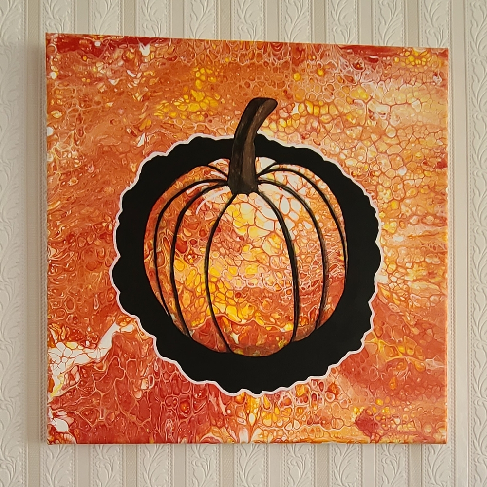 An Original Painting By Cali Called "Punkin Pumpkin".
